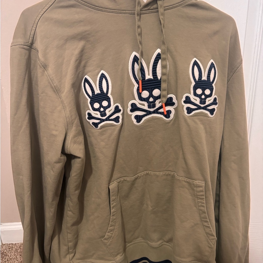 Psycho Bunny Hoodie, mens Large